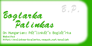 boglarka palinkas business card